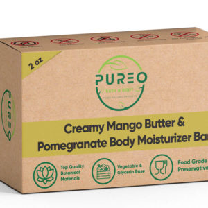 Creamy Mango Butter  & Pomegranate  body moisturizer bar